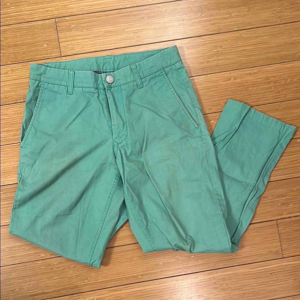 Bonobos Green Chinos Lightweight Cotton